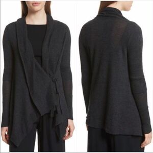 Vince Drape Charcoal Cardigan Size Small
